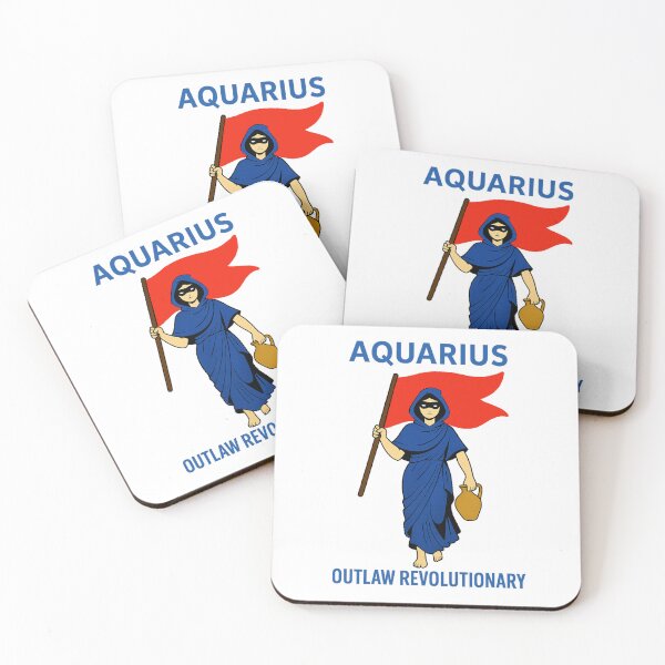 Item preview, Aquarius Astrology Zodiac Horoscope,Rising Sign Revolutionary Outlaw designed and sold by JamesDunican.