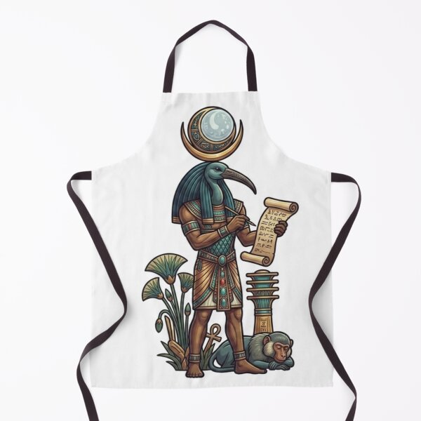 Item preview, Ancient Egyptian God Thoth Ibis Deity of Wisdom & Writing Art designed and sold by Queen Cleopatra.