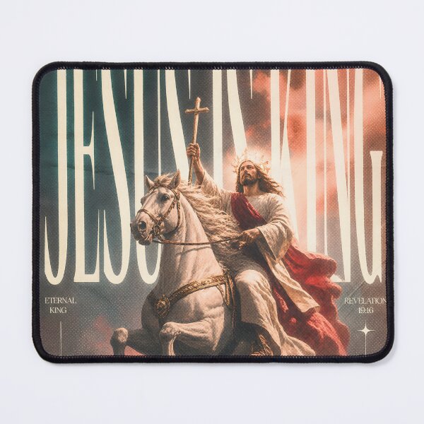 Item preview, Jesus Is King Modern Christian Faith Design Inspirational Spiritual Art designed and sold by ArtsyGlaze.