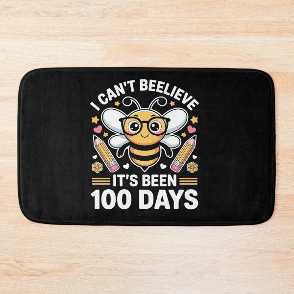 Item preview, I Can't Believe Its Been 100 Days Funny Bee 100th Day School designed and sold by BlassmausArt.