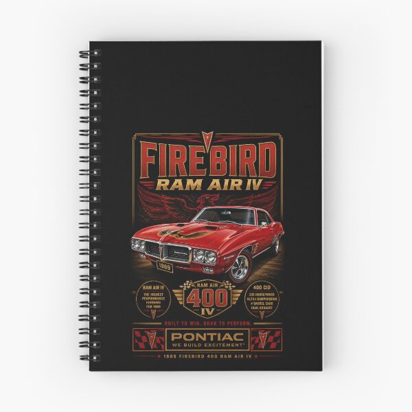 Item preview, 1969 Pontiac Firebird 400 Ram Air IV Classic Muscle Car Vintage Art designed and sold by TheArtOfCar.