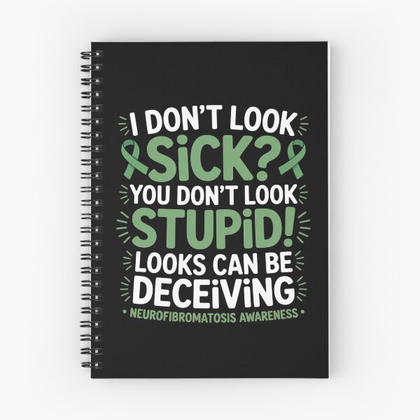 Item preview, I Don't Look Sick Neurofibromatosis Awareness Ribbon designed and sold by BlassmausArt.