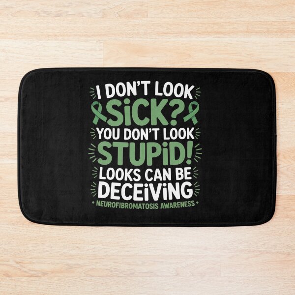 Item preview, I Don't Look Sick Neurofibromatosis Awareness Ribbon designed and sold by BlassmausArt.