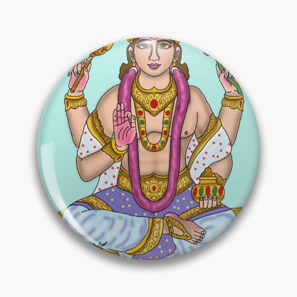 Item preview, Chandra Digital Artwork | Lord Moon Indian Astrology Illustration designed and sold by Harshit_Digital_Arts.
