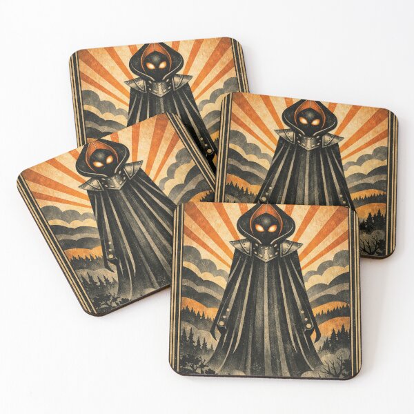 Item preview, Flatwoods Monster West Virginia Art Deco designed and sold by Folk Bestiary.