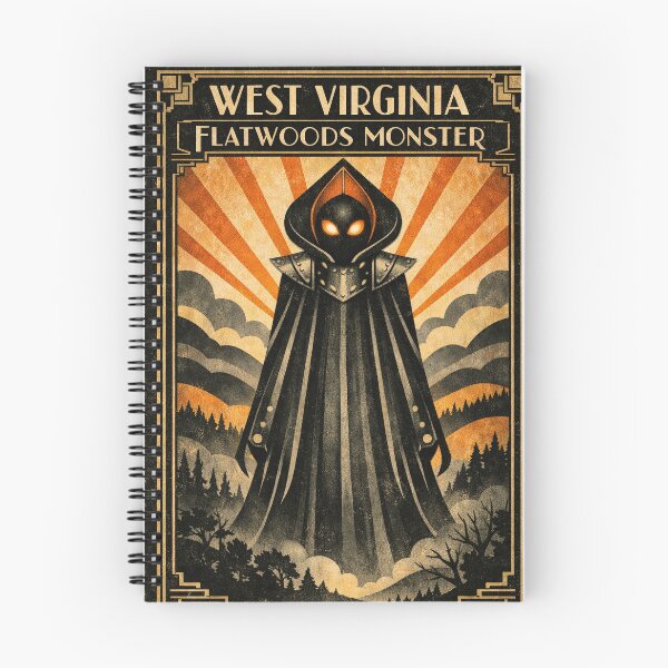Item preview, Flatwoods Monster West Virginia Art Deco designed and sold by Folk Bestiary.