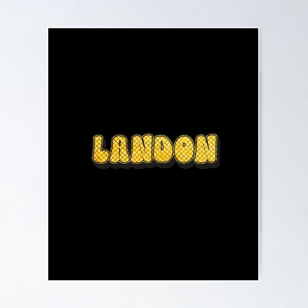 Item preview, Landon Personalized Cool Custom Name - Funny Design for Men and Boys designed and sold by Watsonarts.