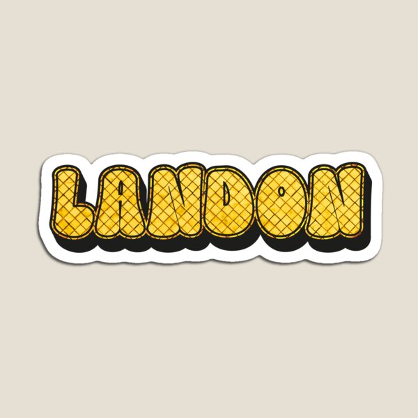 Item preview, Landon Personalized Cool Custom Name - Funny Design for Men and Boys designed and sold by Watsonarts.