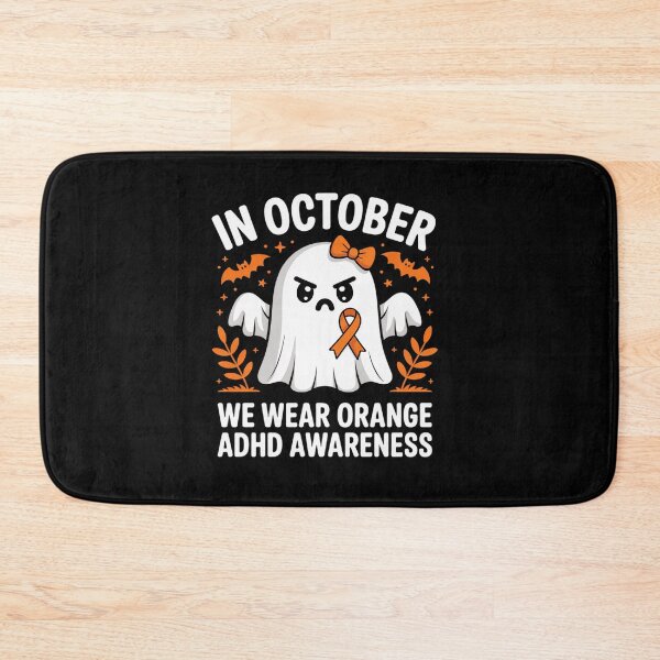 Item preview, In October We Wear Orange ADHD Awareness Month Spooky designed and sold by BlassmausArt.