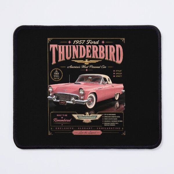 Item preview, 1957 Ford Thunderbird Two-Seat Classic American Personal Car Vintage Art designed and sold by TheArtOfCar.