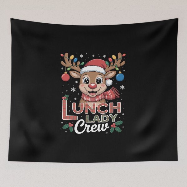 Item preview, Lunch Lady Crew Reindeer Cafeteria Lady Xmas Holiday Women designed and sold by BlassmausArt.