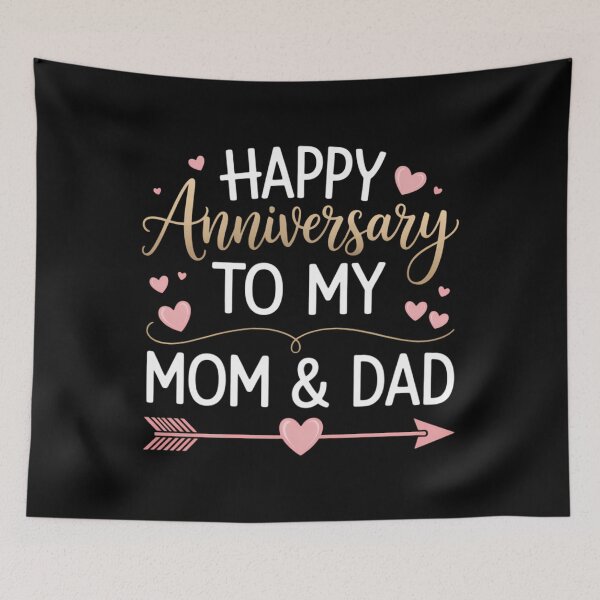 Item preview, Family Parents' Day Happy Anniversary Mom and Dad designed and sold by SapfireStuArt.