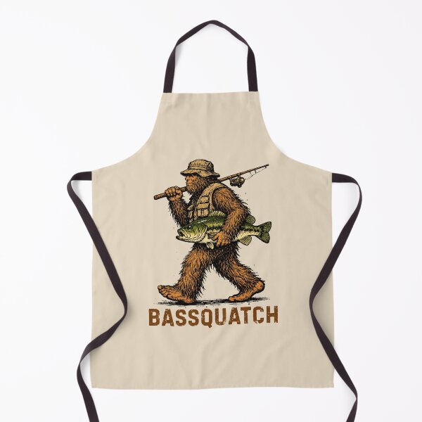 Item preview, Bigfoot Bass Fishing Vintage - Sasquatch Angler Largemouth Fish - Fisherman Dad designed and sold by BeaverFriends.