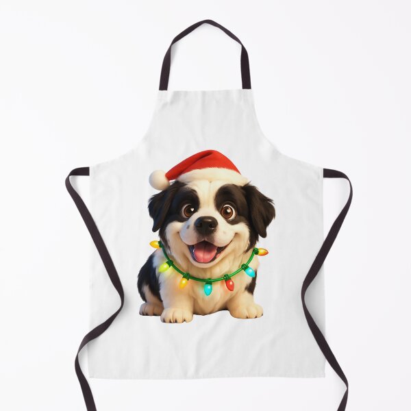 Item preview, Christmas Landseer Newfoundland Dog designed and sold by Sillytoe.