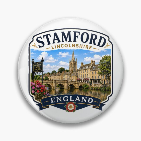 Item preview, Stamford, Lincolnshire, England - Georgian Riverside Town designed and sold by Myra365Art.