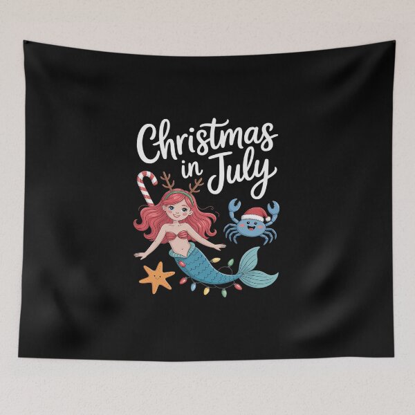 Item preview, Christmas in July  2026 Xmas Squad Mermaid designed and sold by BlassmausArt.