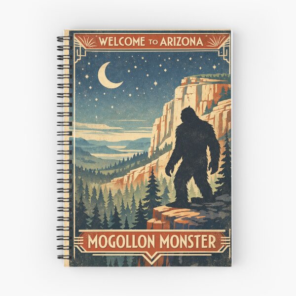 Item preview, Mogollon Monster Arizona Art Deco Cryptid designed and sold by Folk Bestiary.