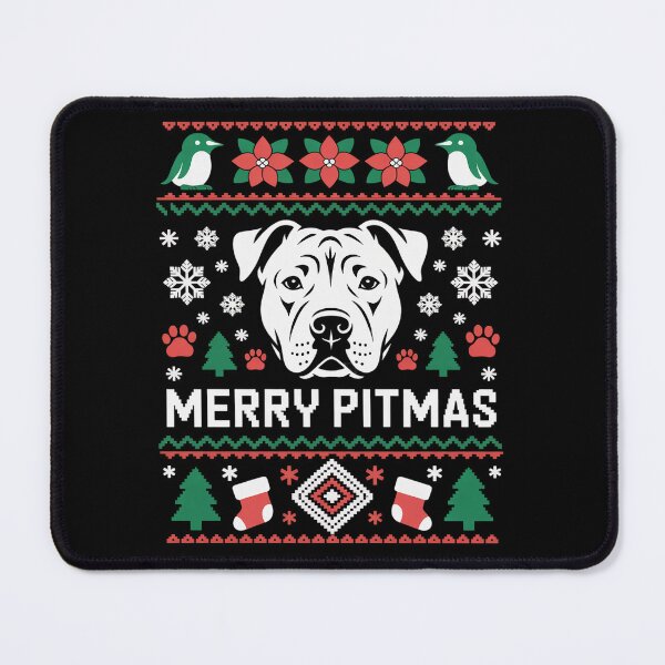 Item preview, Dog Pitbull Christmas Lovers Merry Pitmas Ugly Christmas designed and sold by BlassmausArt.