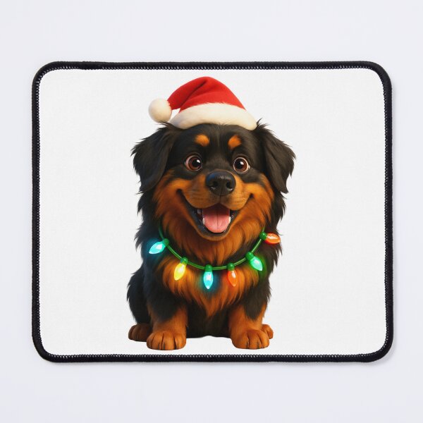 Item preview, Christmas Long-Haired Rottweiler Dog designed and sold by Sillytoe.