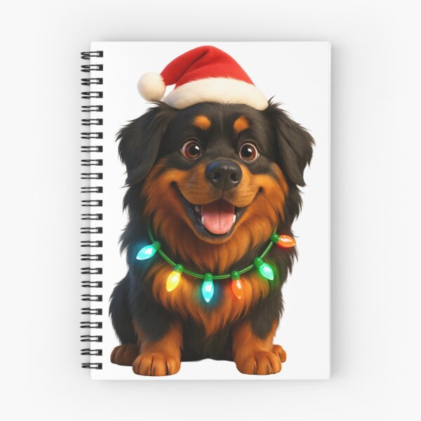 Item preview, Christmas Long-Haired Rottweiler Dog designed and sold by Sillytoe.