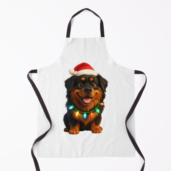 Item preview, Christmas Long-Haired Rottweiler Dog designed and sold by Sillytoe.
