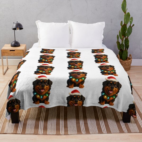 Item preview, Christmas Long-Haired Rottweiler Dog designed and sold by Sillytoe.