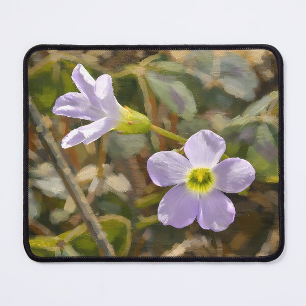 Item preview, Purple Wood Sorrel Impressionist Oil Painting designed and sold by Blossom-Breeze.