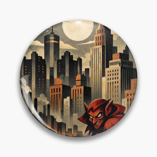 Aperçu de l'œuvre Cryptique Art Déco de Nain Rouge, Michigan créée et vendue par Folk Bestiary.