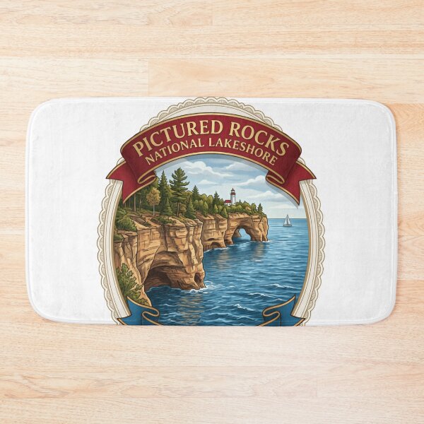 Item preview, Pictured Rocks National Lakeshore Unrivaled Beauty, Endless Trails Michigan Travel Hiker designed and sold by Simsimah26Parks.