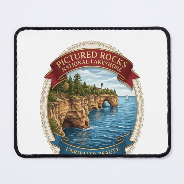Item preview, Pictured Rocks National Lakeshore Unrivaled Beauty, Endless Trails Michigan Travel Hiker designed and sold by Simsimah26Parks.