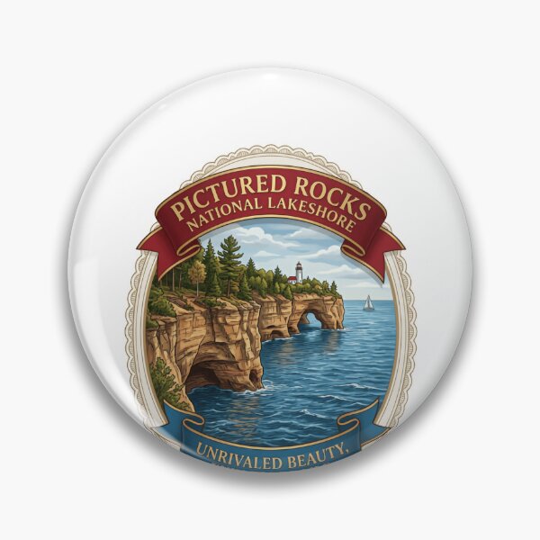 Item preview, Pictured Rocks National Lakeshore Unrivaled Beauty, Endless Trails Michigan Travel Hiker designed and sold by Simsimah26Parks.