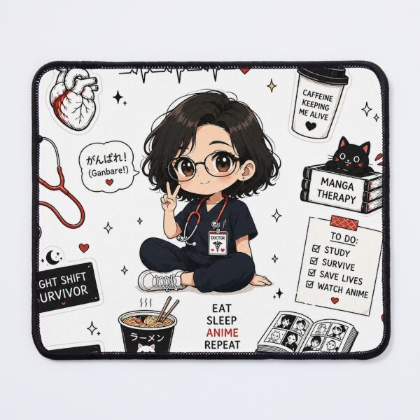 Item preview, Medical Chibi Sticker Collage designed and sold by Study Arc .