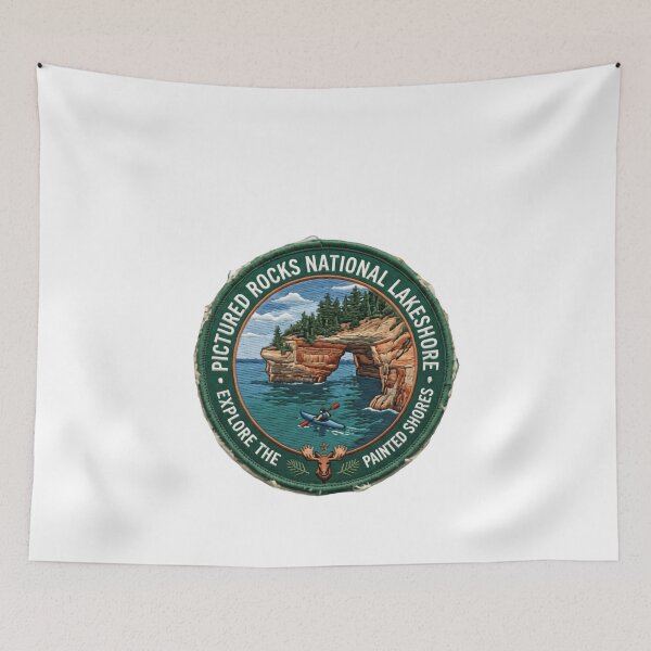 Item preview, Pictured Rocks National Lakeshore - Explore The Painted Shores Michigan Travel designed and sold by Simsimah26Parks.