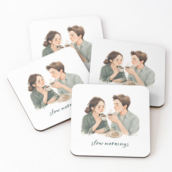 Item preview, Soft Love Aesthetic Couple Illustration designed and sold by JaiSoftStudio.
