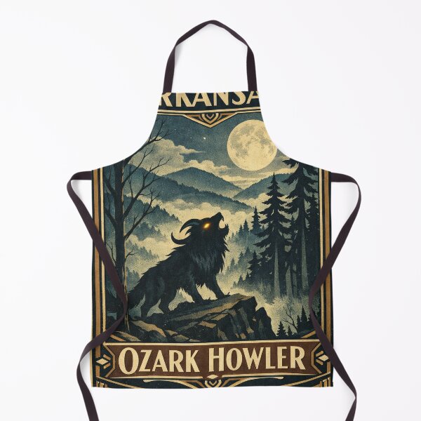 Item preview, Ozark Howler Arkansas Art Deco Cryptid designed and sold by Folk Bestiary.