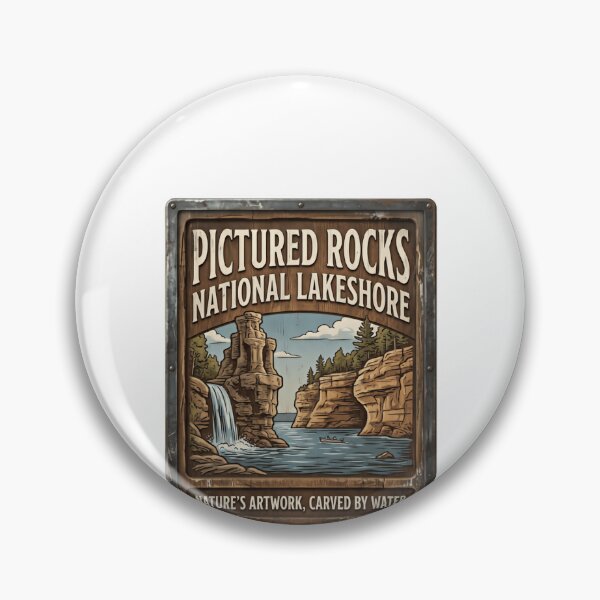 Item preview, Pictured Rocks National Lakeshore Nature's Artwork, Carved By Water Michigan Travel Outdoor Adventure designed and sold by Simsimah26Parks.