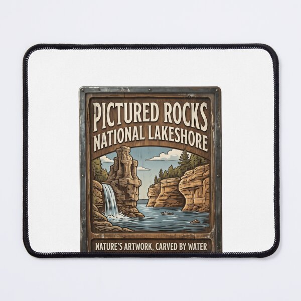 Item preview, Pictured Rocks National Lakeshore Nature's Artwork, Carved By Water Michigan Travel Outdoor Adventure designed and sold by Simsimah26Parks.