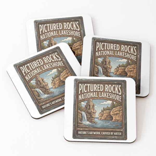 Item preview, Pictured Rocks National Lakeshore Nature's Artwork, Carved By Water Michigan Travel Outdoor Adventure designed and sold by Simsimah26Parks.
