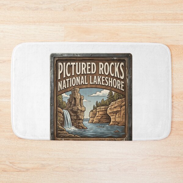Item preview, Pictured Rocks National Lakeshore Nature's Artwork, Carved By Water Michigan Travel Outdoor Adventure designed and sold by Simsimah26Parks.