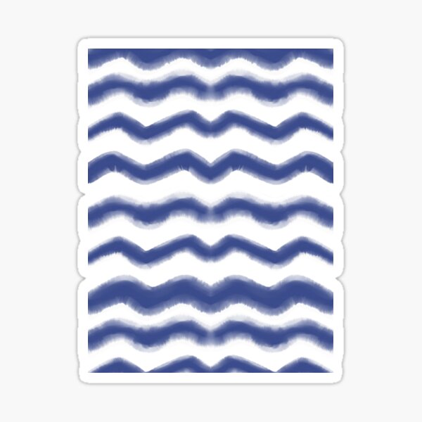 Shibori Waves #redbubble #shibori Sticker