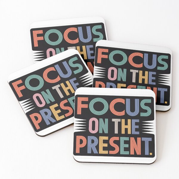Item preview, Focus on the Present Sticker designed and sold by Softbear Atelier.