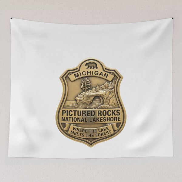 Item preview, Michigan Pictured Rocks National Lakeshore Where The Lake Meets The Forest Travel Souvenir designed and sold by Simsimah26Parks.