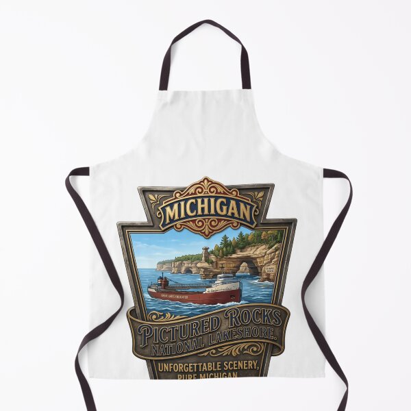 Item preview, Michigan Pictured Rocks National Lakeshore Unforgettable Scenery Pure Michigan Great Lakes Travel Souvenir designed and sold by Simsimah26Parks.