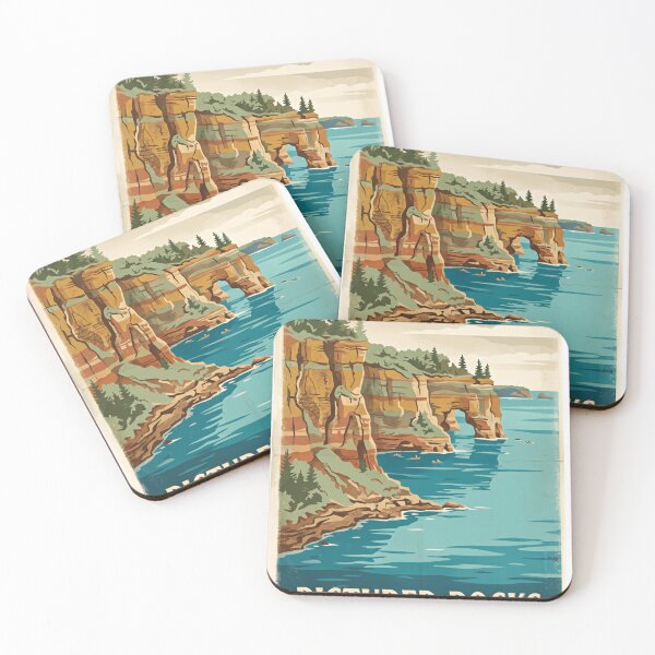 Item preview, Pictured Rocks National Lakeshore Michigan Lake Superior National Park Service Travel Gift designed and sold by Simsimah26Parks.