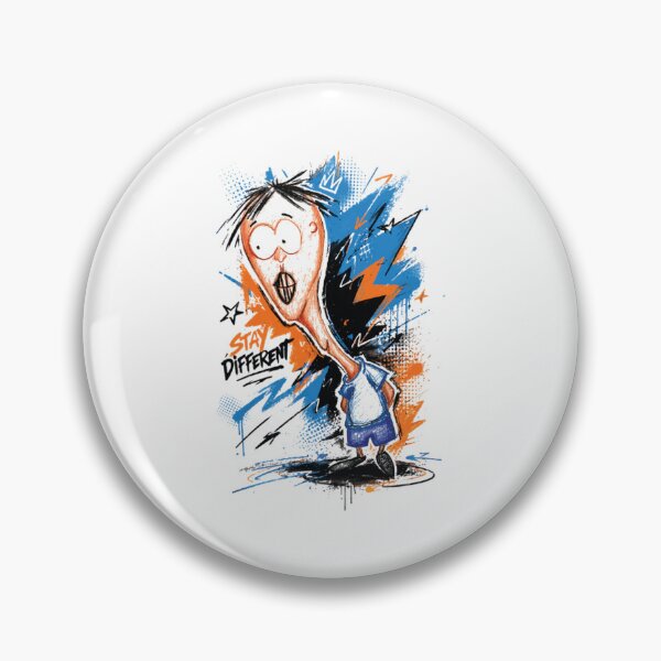 Item preview, Stay Different Cool Cartoon Boy Pop Street Art designed and sold by SpiralmoonDes.