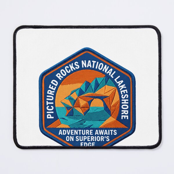 Item preview, Pictured Rocks National Lakeshore Adventure Awaits On Superior's Edge Michigan Travel Hiking Souvenir designed and sold by Simsimah26Parks.