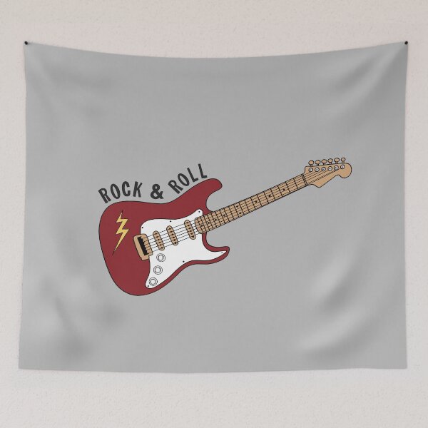 Item preview, Retro Electric Guitar - Classic Rock and Roll designed and sold by ZuriRetroPrints.