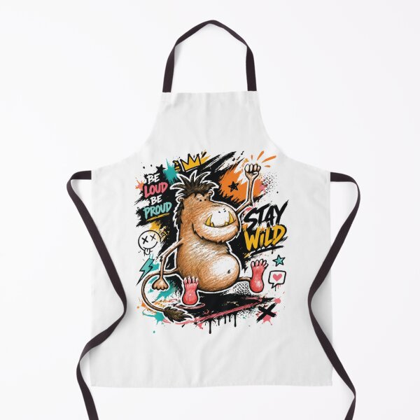 Item preview, Stay Wild Lion Graffiti Be Loud Be Proud Art designed and sold by SpiralmoonDes.