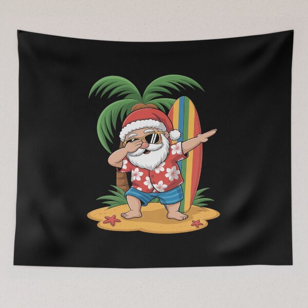 Item preview, Christmas In July Funny Dabbing Santa Beach Hawaiian Summer designed and sold by fferomananul.