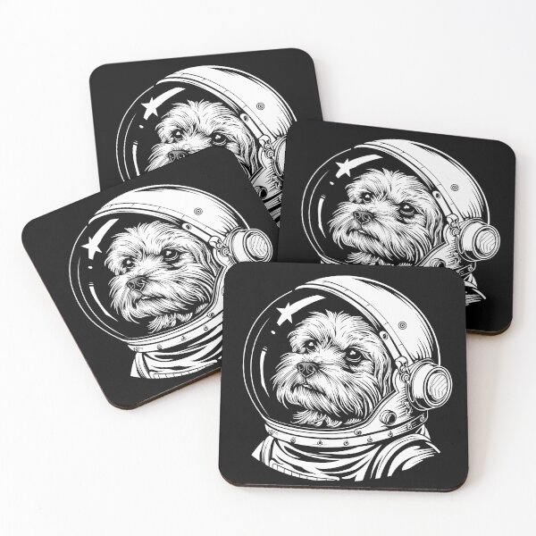 Item preview, Funny Lhasa Apso Astronaut Spacesuit Mom Dad Kids designed and sold by rafaeltto.
